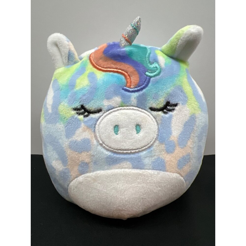 Kellytoy Nazina the Unicorn Squishmallow Pastel Tie Dye Soft Plush Collectible T